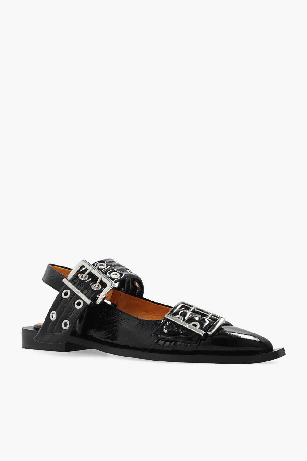 Ganni Leather ballet flats | SchaferandweinerShops